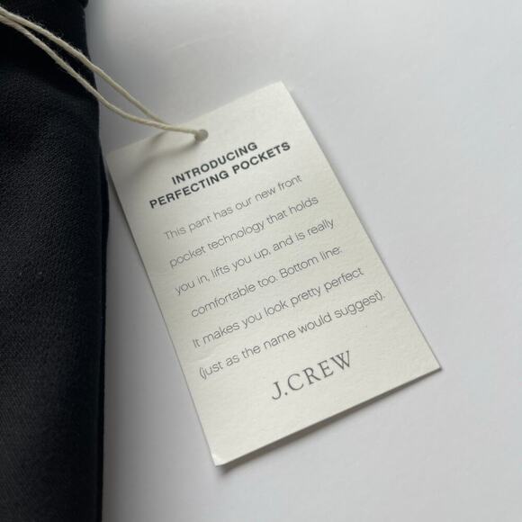 J.Crew Full length Cameron Pant in Four Season Stretch Blend Black Size 00 NWT - Picture 5 of 7